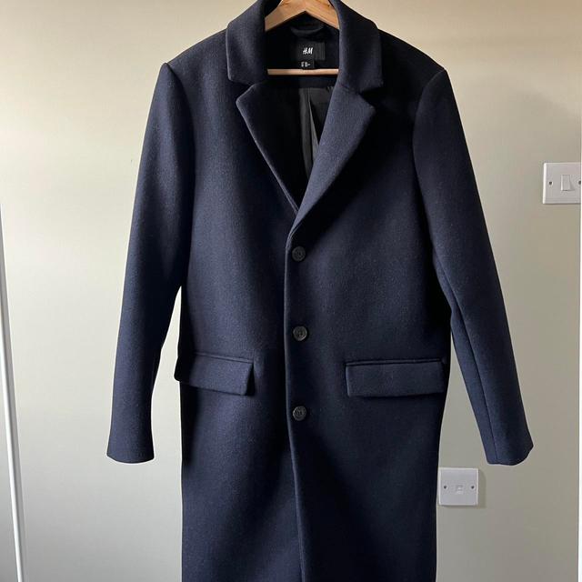 H&M Men's Going out Coat - Navy - M on Productcaster.