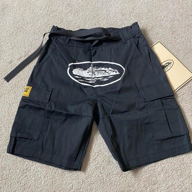 Corteiz Men's Shorts - Black - M on Productcaster.