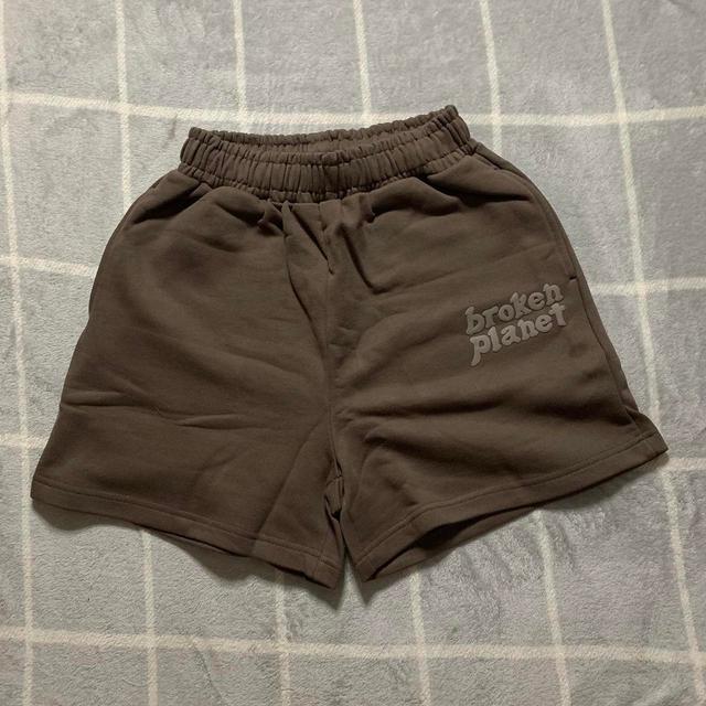 Broken Planet Men's Shorts - Brown - S on Productcaster.