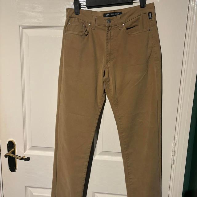 Versace Jeans Couture Men's Chino Trousers - Tan - M on Productcaster.