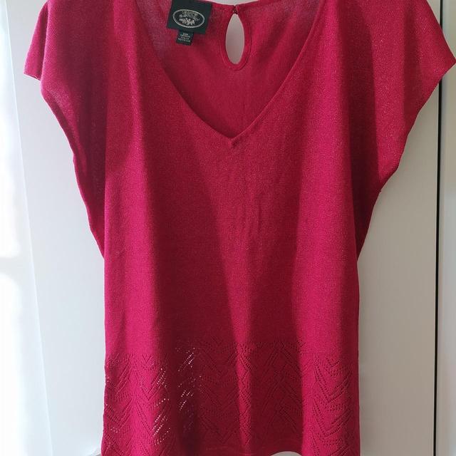 Laura Ashley Women's Top - Red - 10 on Productcaster.