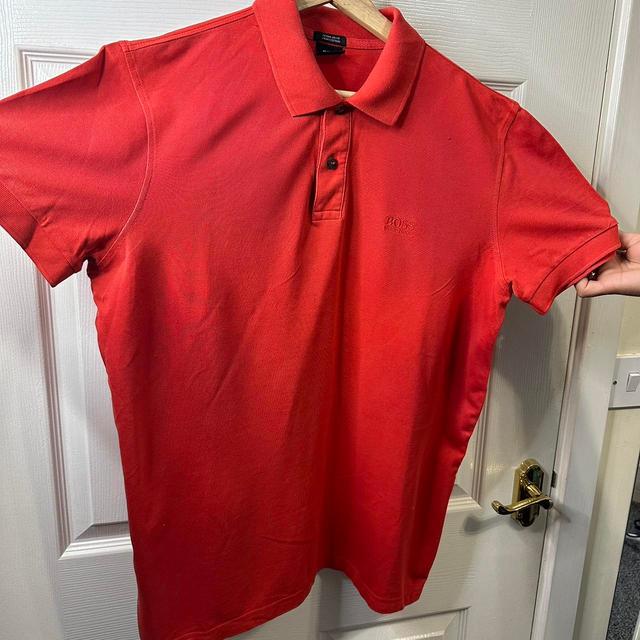 BOSS Men's Polo shirt - Red - M on Productcaster.