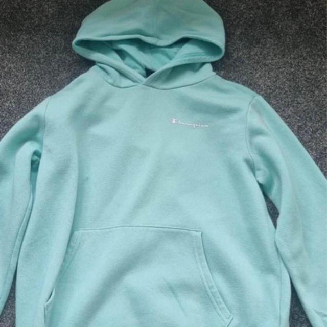 Champion Kids' Hoodie - Blue/Green - 12 years on Productcaster.