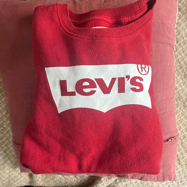 Levi's Men's Jumper - Red/White - S on Productcaster.