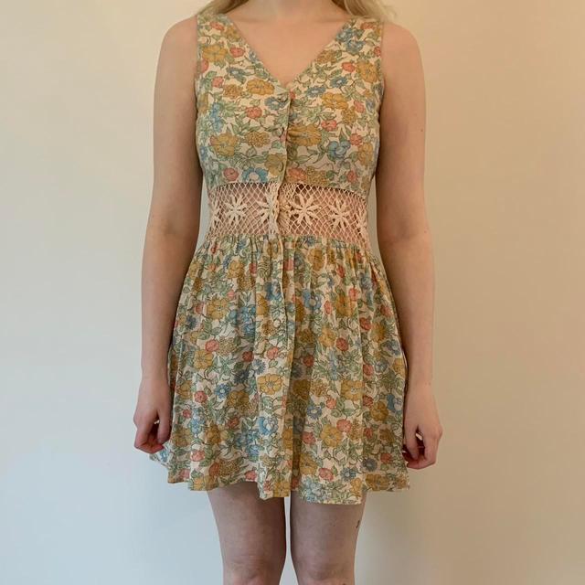 Topshop Women's Dress - Multi/Green - 8 on Productcaster.