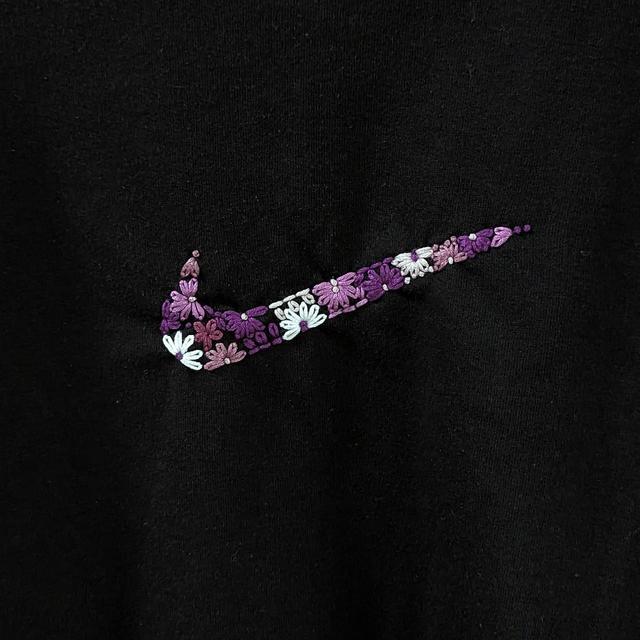 Custom Women's Sweatshirt - Black/Purple - M on Productcaster.