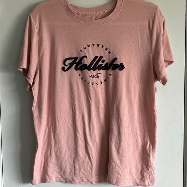 Hollister Co. Women's T-shirt - Pink - L on Productcaster.