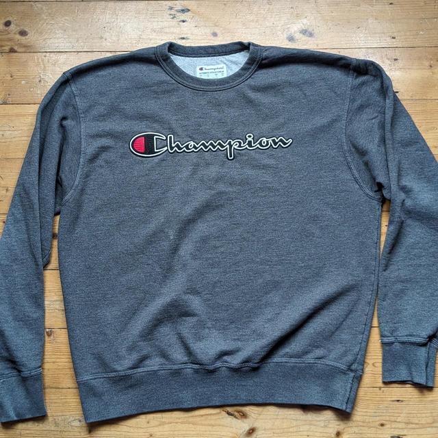 Champion Men's Sweatshirt - Grey - L on Productcaster.