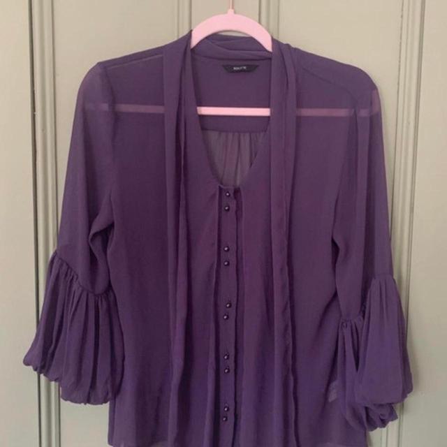 Preloved Women's Blouse - Purple - 10 on Productcaster.