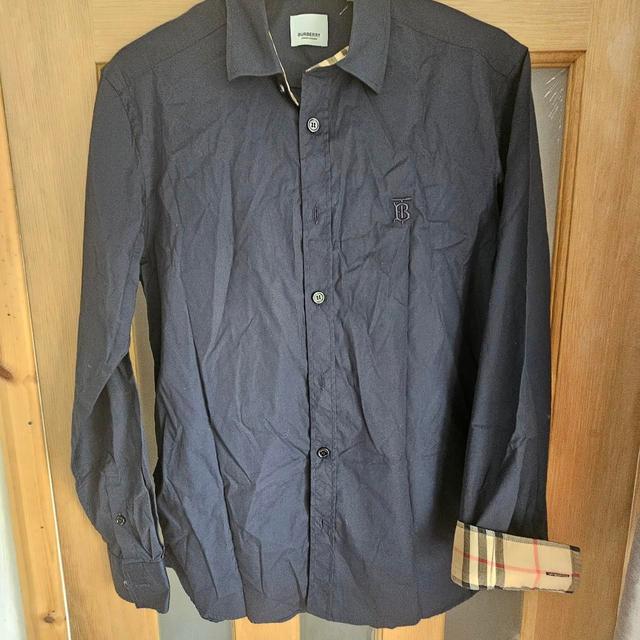 Burberry Men's Shirt - Navy - M on Productcaster.