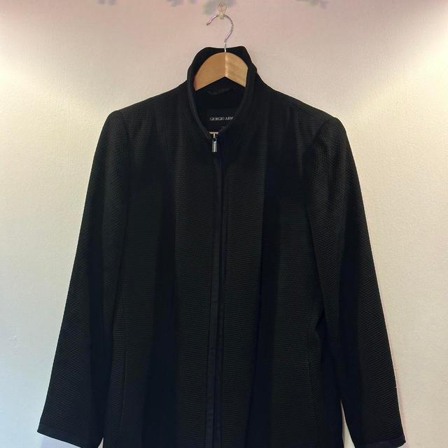 Armani Women's Blazer Jacket - Black - UK 14 on Productcaster.