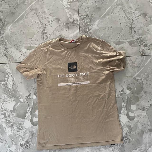 The North Face Men's T-shirt - Cream/Tan - M on Productcaster.