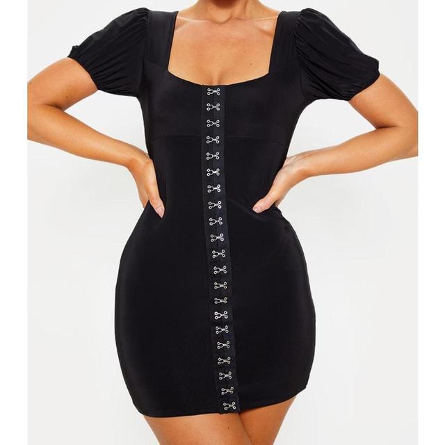 PrettyLittleThing Women's Bodycon Dress - Black - 12 on Productcaster.