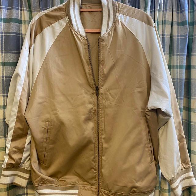 Men's Bomber Jacket - Tan/Brown - XL on Productcaster.