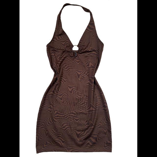 H&M Women's Bodycon Dress - Brown/Silver - S on Productcaster.