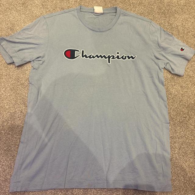 Champion Men's T-shirt - Blue - M on Productcaster.