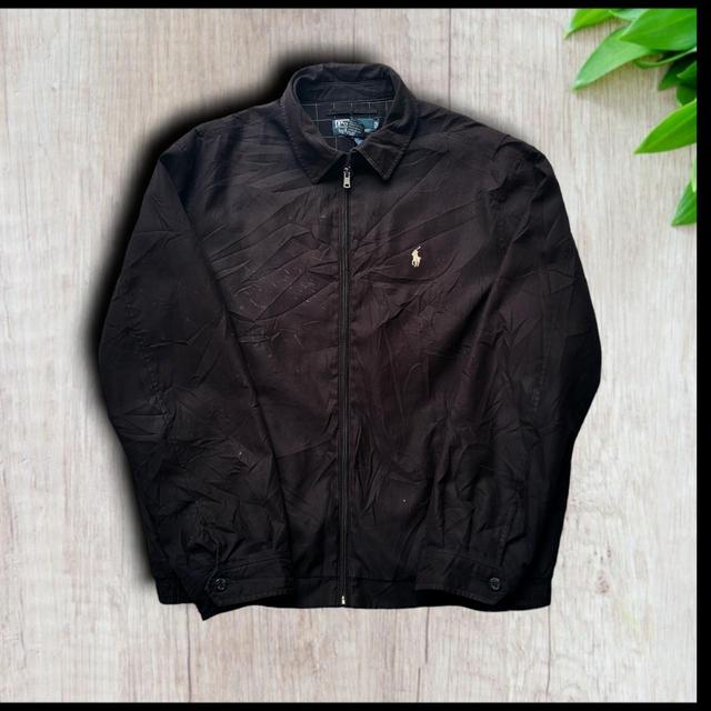 Polo Ralph Lauren Men's Bomber Jacket - Black/Cream - L on Productcaster.