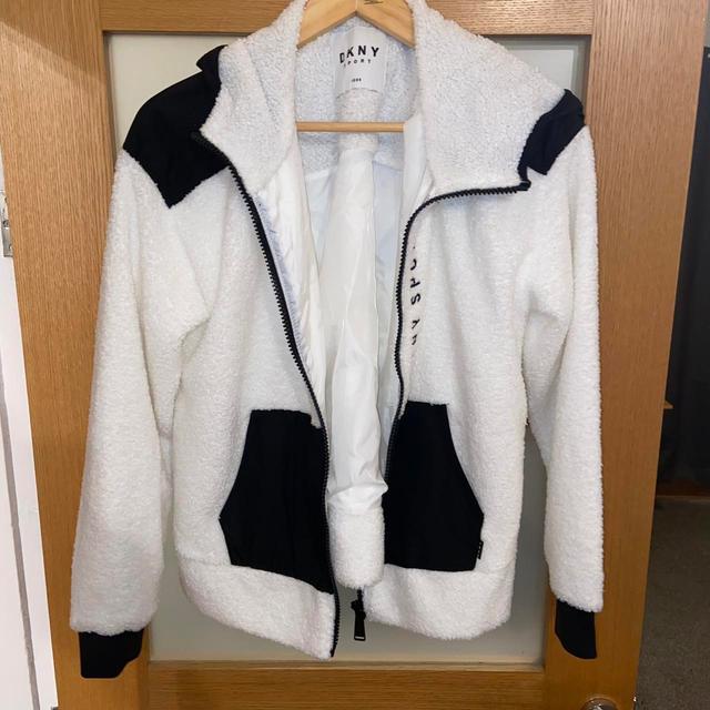 DKNY Women's Jacket - White - M on Productcaster.