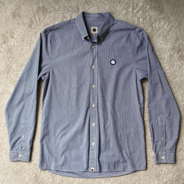 Pretty Green Men's Shirt - Blue/White - S on Productcaster.