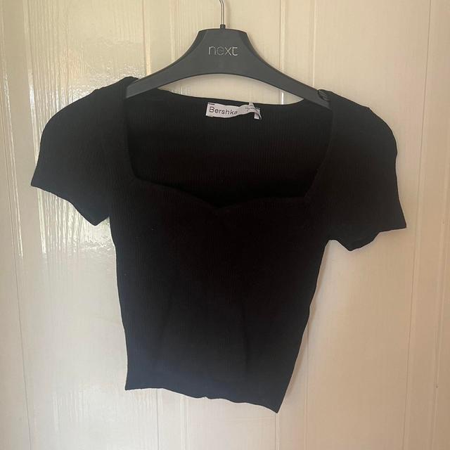 Bershka Women's Crop top - Black - 8 on Productcaster.