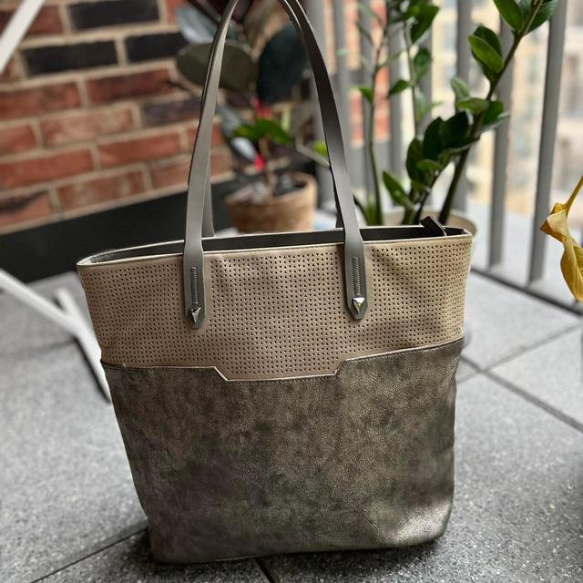 Women's Tote bags - Grey/Cream on Productcaster.