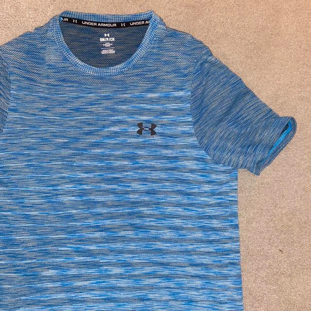 Under Armour Men's T-shirt - Blue/Grey - S on Productcaster.