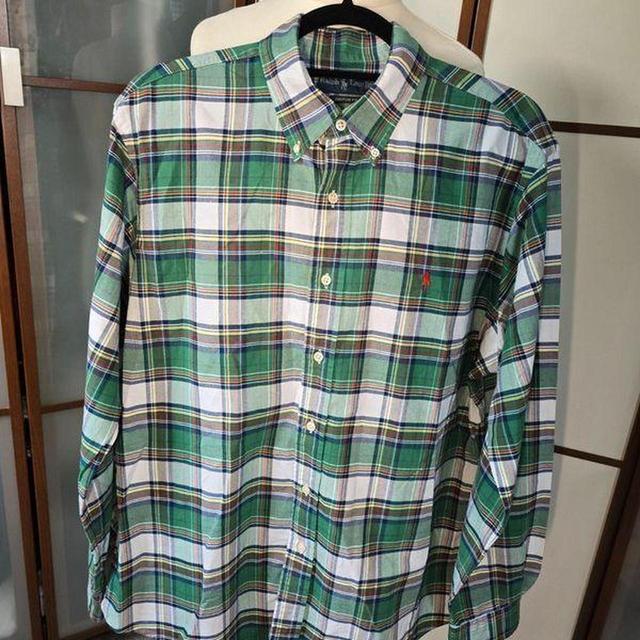 Vintage Men's Shirt - Green - L on Productcaster.