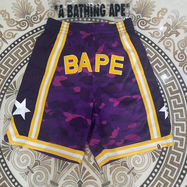 BAPE Men's Shorts - Purple - M on Productcaster.