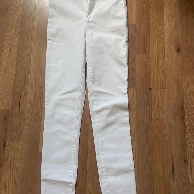 Primark Women's Jeans - White - UK 10 on Productcaster.