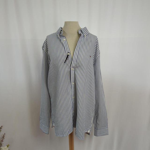 Tommy Hilfiger Men's Shirt - White/Blue - XXL on Productcaster.