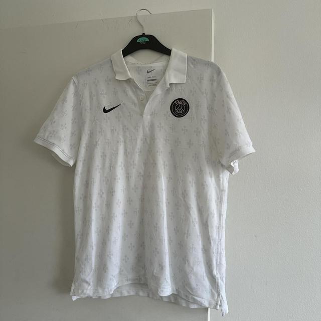 Paris Saint-Germain F.C. Men's Polo shirt - White - L on Productcaster.