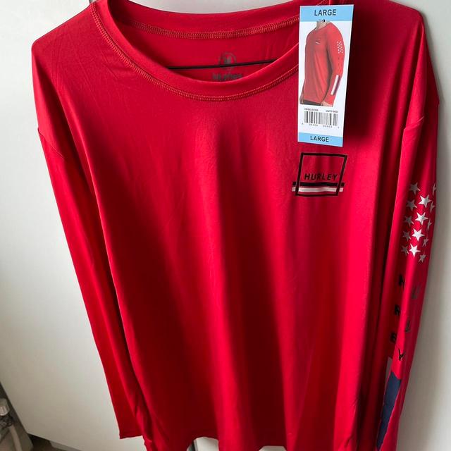 Hurley Men's Top - Red - L on Productcaster.