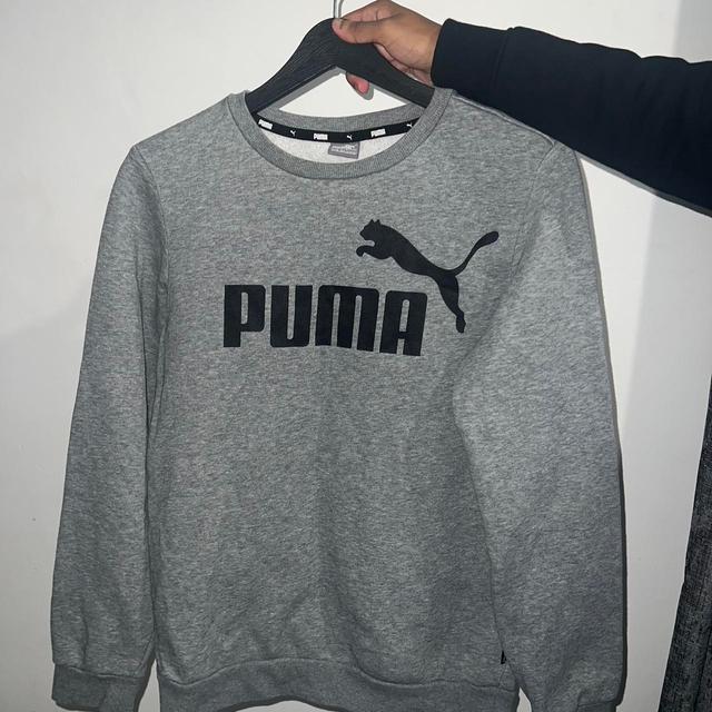 Puma Kids' Sweatshirt - Grey/Black - 13 years on Productcaster.