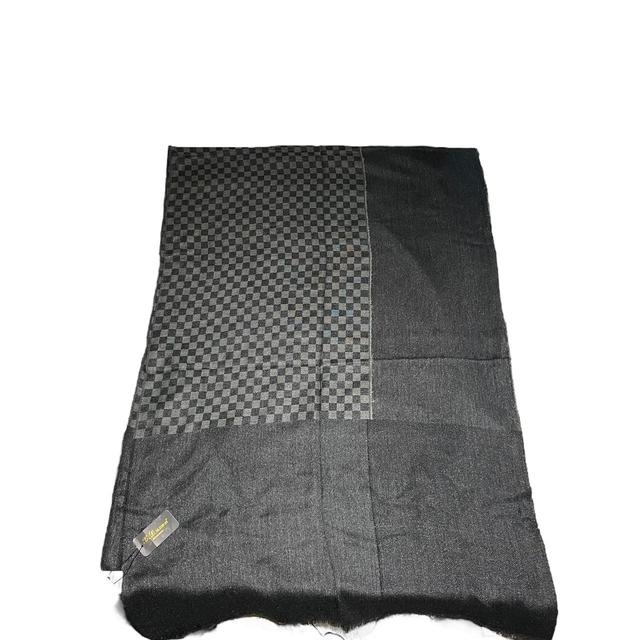 Handmade Women's Scarf - Black/Grey on Productcaster.