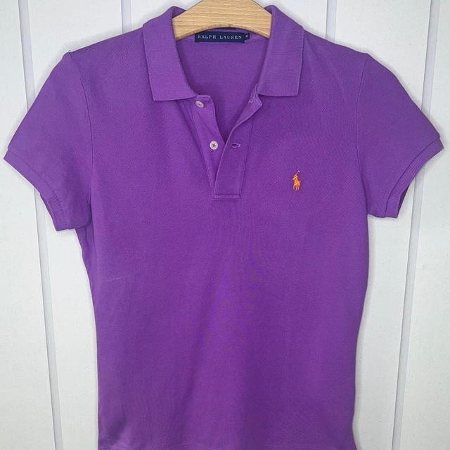 Ralph Lauren Women's Polo shirt - Purple - M on Productcaster.