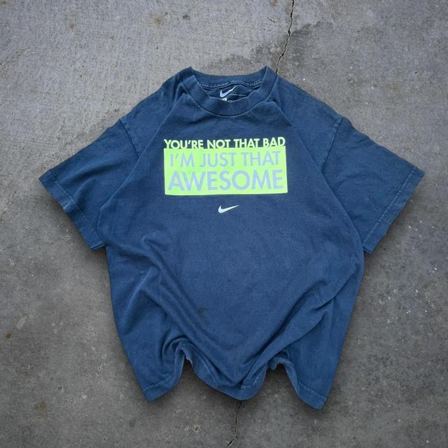 Nike Men's T-shirt - Navy/Blue - S on Productcaster.