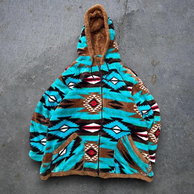 Vintage Men's Hoodie - Multi/Brown - XL on Productcaster.