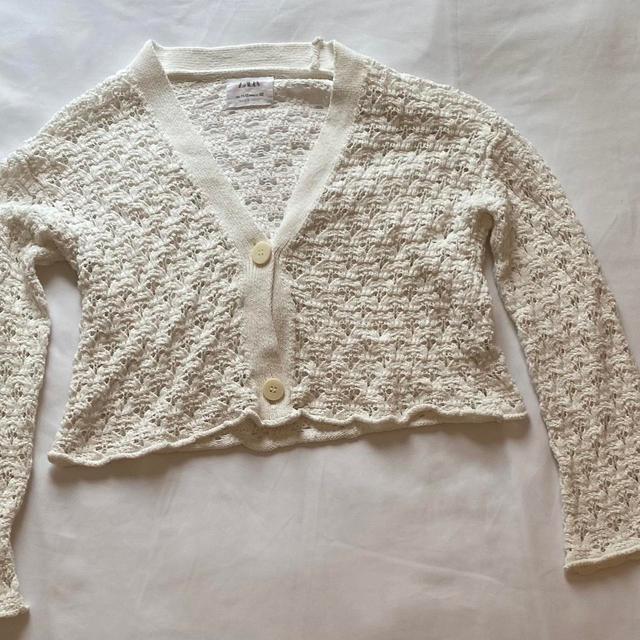 Zara Kids' Cardigan - White/Cream on Productcaster.