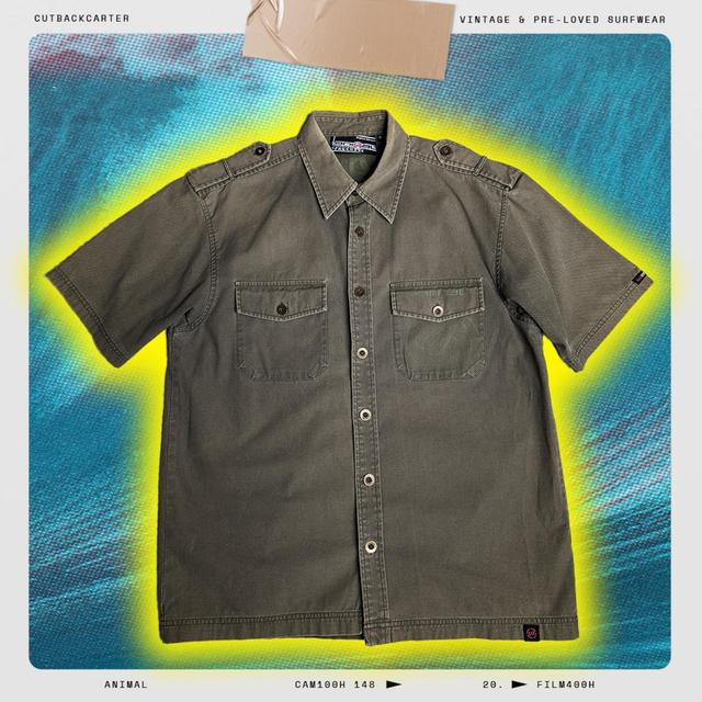 Animal Men's Shirt - Green - M on Productcaster.