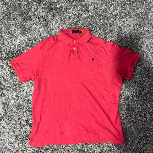 Polo Ralph Lauren Men's Polo shirt - Red/Navy - XL on Productcaster.