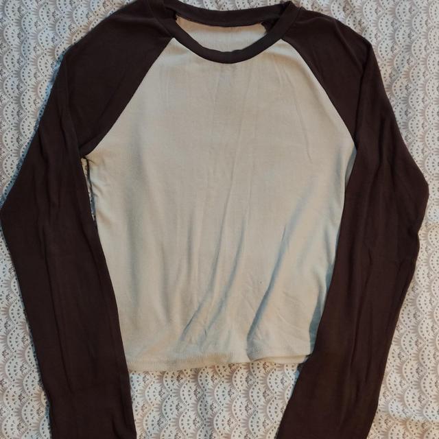 Women's T-shirt - Brown/Cream - 8 on Productcaster.