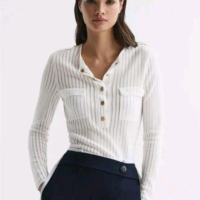 Reiss Women's Top - White - M on Productcaster.