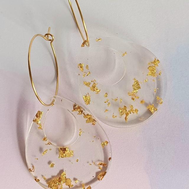 Women's Earrings - Gold on Productcaster.