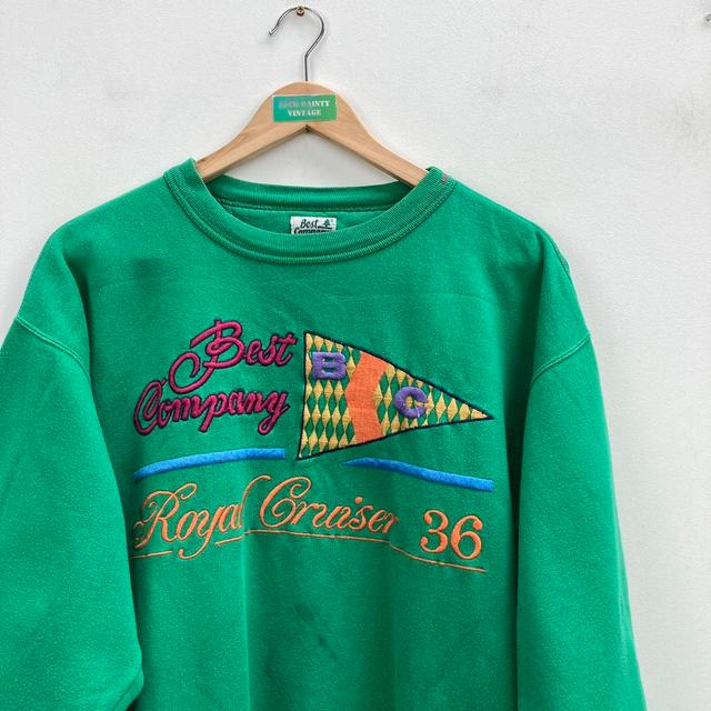 Best Company Men's Sweatshirt - Green - M on Productcaster.