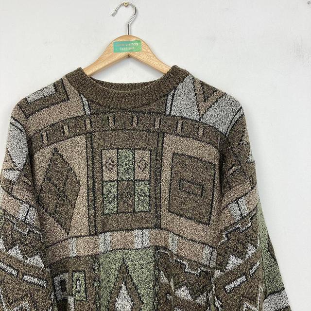 Vintage Men's Jumper - Brown - L on Productcaster.