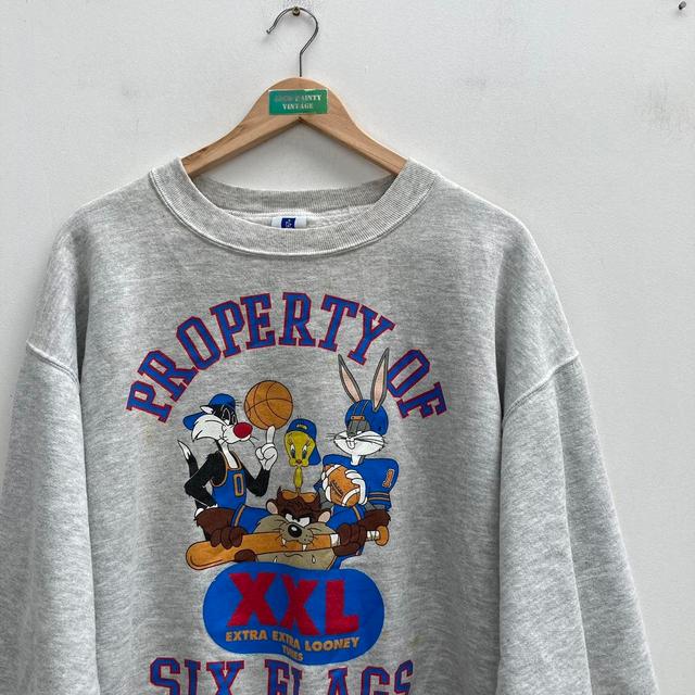 Looney Tunes Men's Sweatshirt - Grey - L on Productcaster.