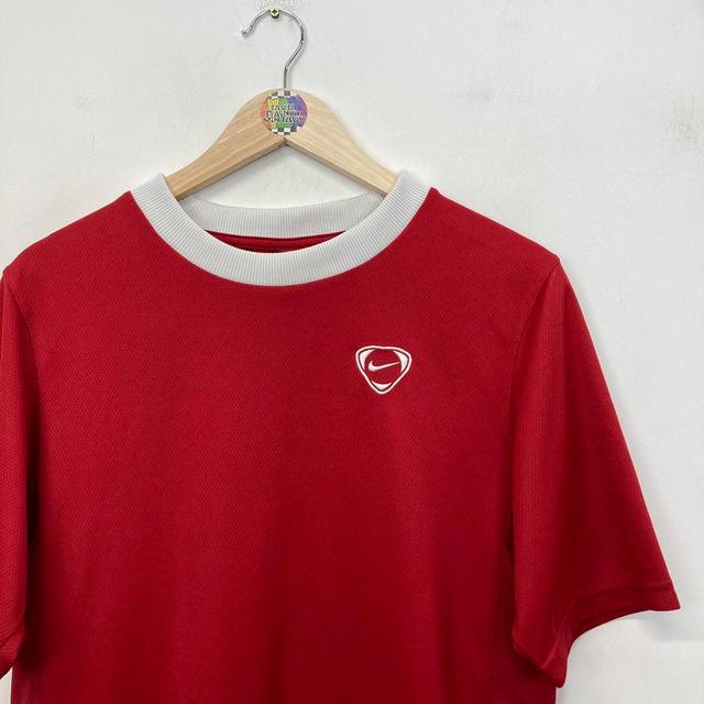 Nike Men's T-shirt - Red/White - M on Productcaster.