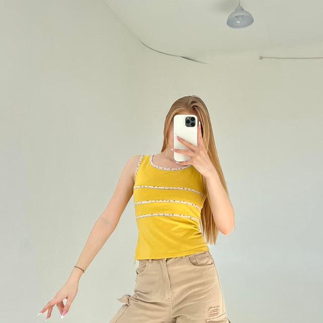 Vintage Women's Shirt - Yellow - S on Productcaster.