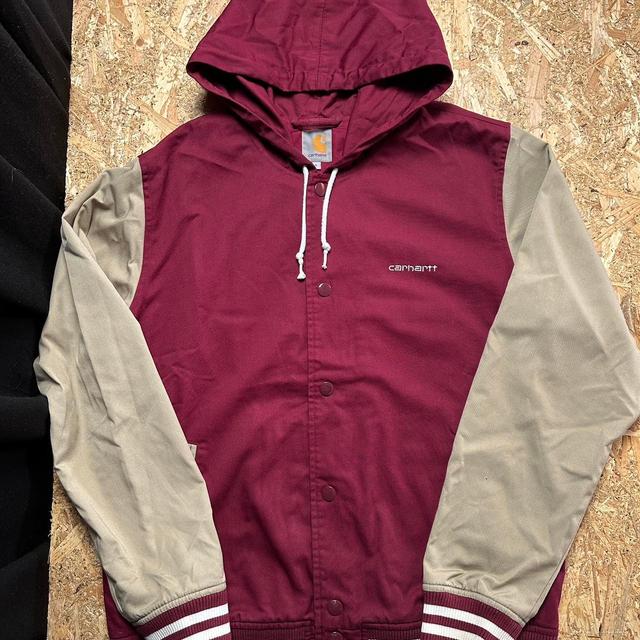 Carhartt Men's Lightweight Jacket - Burgundy - L on Productcaster.