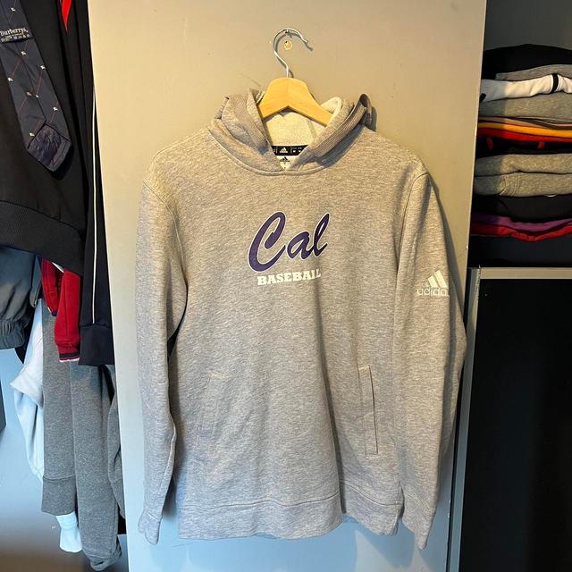 Adidas Men's Hoodie - Grey - M on Productcaster.